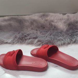 Versace Men's Medusa & Greek Key Shower Slide Sand